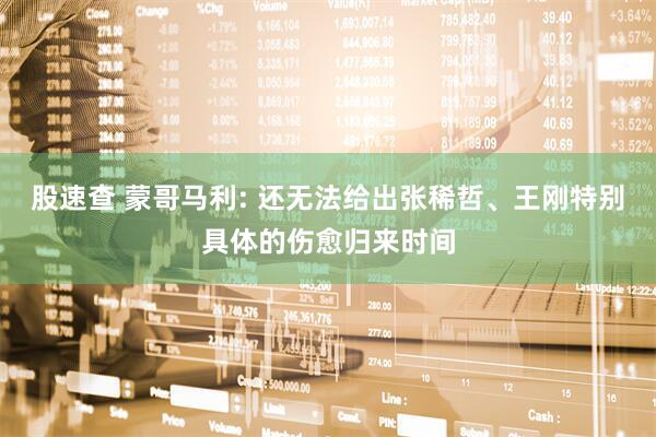 股速查 蒙哥马利: 还无法给出张稀哲、王刚特别具体的伤愈归来时间