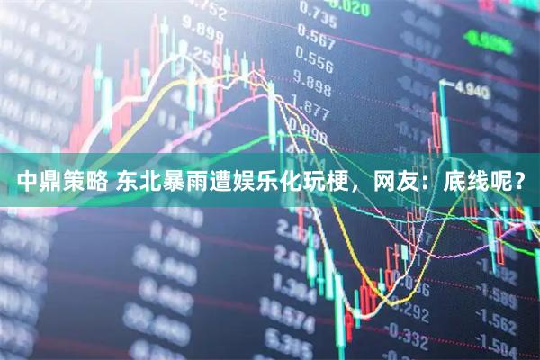 中鼎策略 东北暴雨遭娱乐化玩梗，网友：底线呢？
